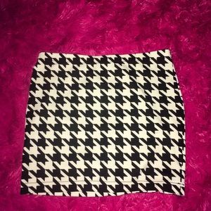 Black and white skirt